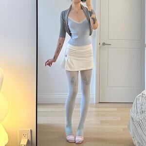 Fila white mini tennis skirt